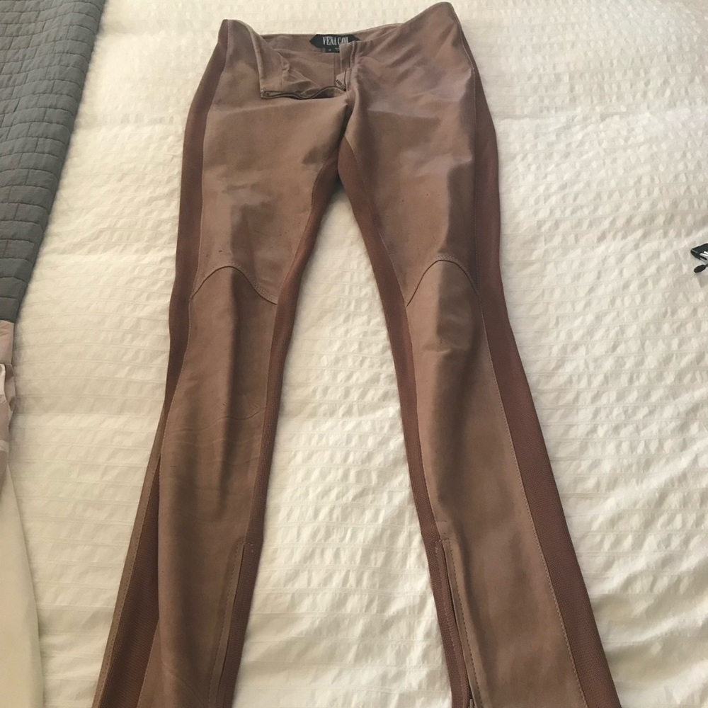 Vena Cava Amenomope Leather and Knit Leggings Pant